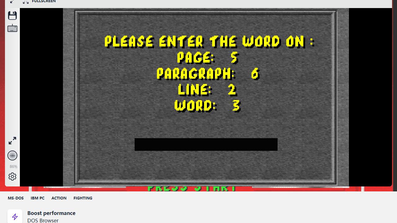 Screenshot of Mortal Kombat running in a browser