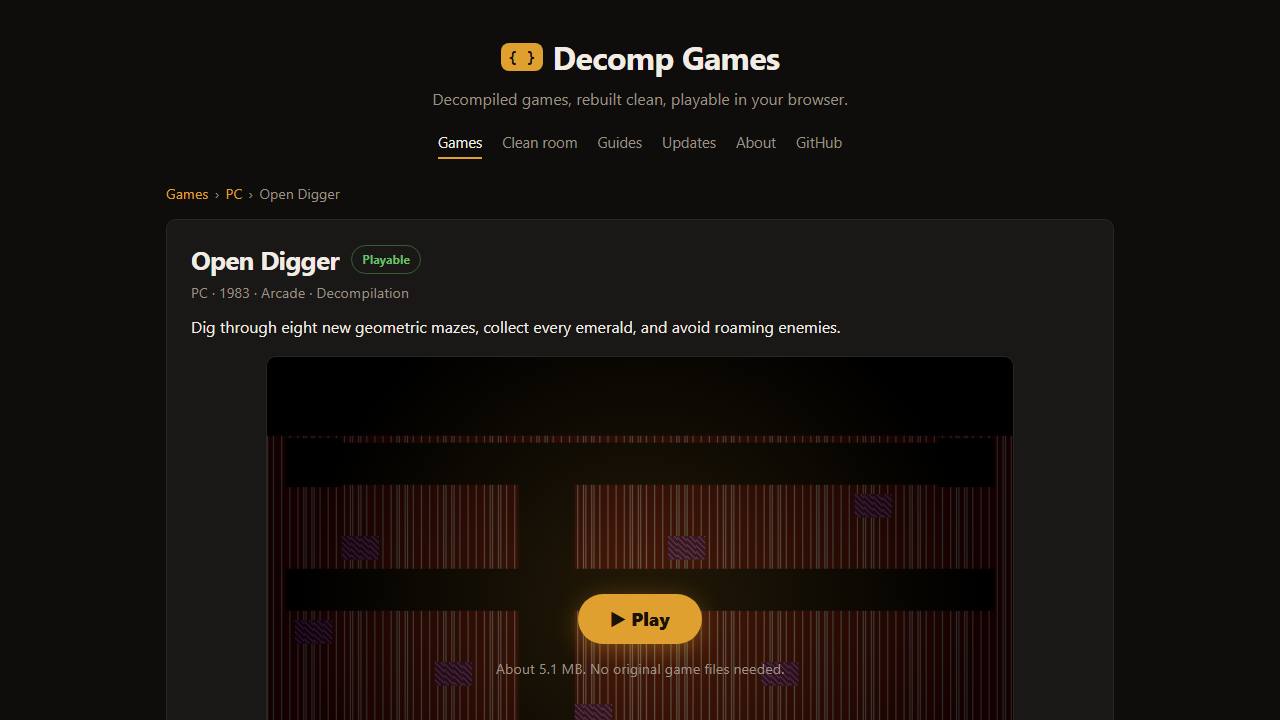 Screenshot of Open Digger running in a browser